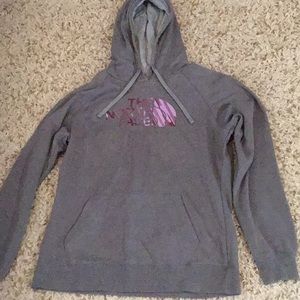 Grey and purple north face large